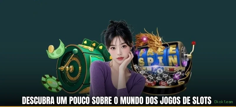 Imagem promocional do cassino online da Okokteam mostrando jogos ao vivo