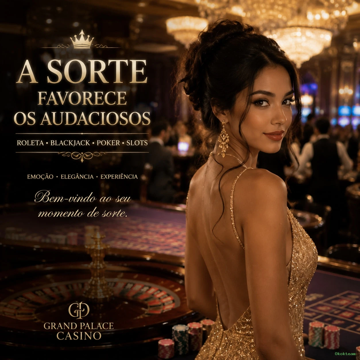 Imagem promocional da experiência de game da Okokteam